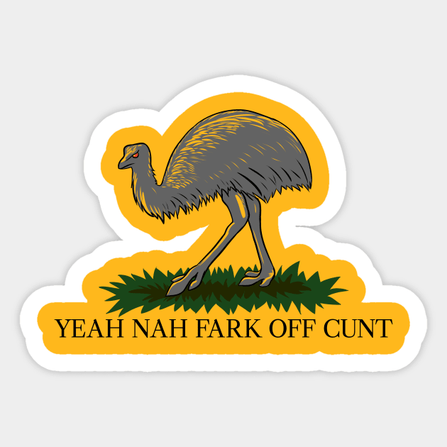 Aussie Gadsden Flag Sticker by IndigoAvemour